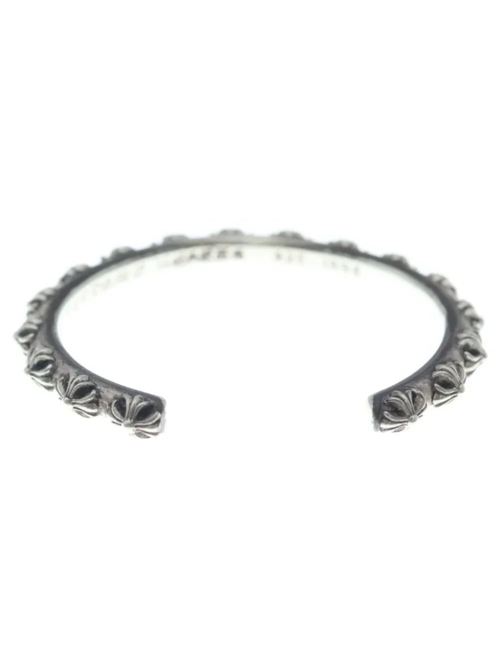 Chrome Hearts Bangle Cross Band Bracelet Silver